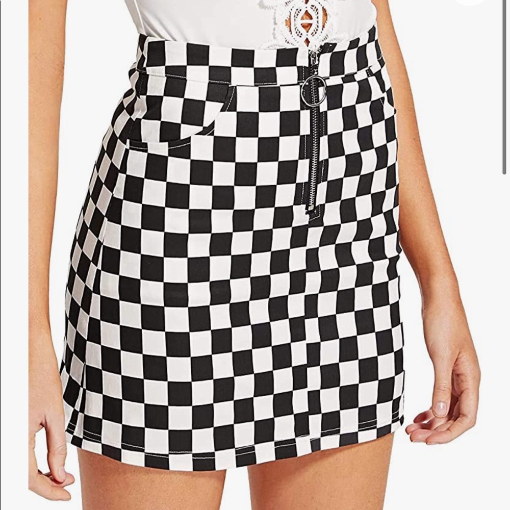 Checkered skirt